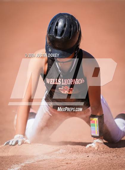 Thumbnail 1 in Carlin vs Wells (NIAA Class 1A Northern Playoff Game 5) photogallery.