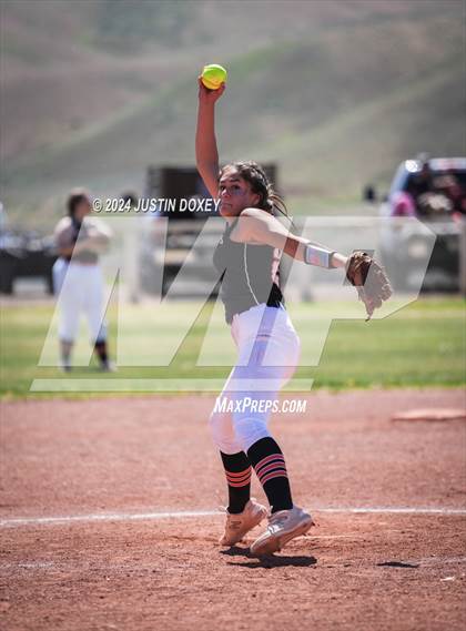 Thumbnail 2 in Carlin vs Wells (NIAA Class 1A Northern Playoff Game 5) photogallery.