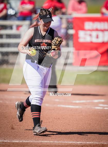 Thumbnail 1 in Carlin vs Wells (NIAA Class 1A Northern Playoff Game 5) photogallery.