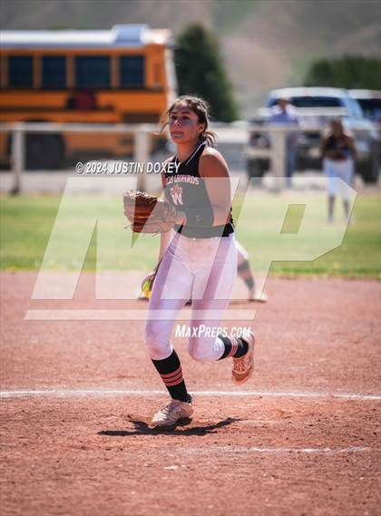 Thumbnail 2 in Carlin vs Wells (NIAA Class 1A Northern Playoff Game 5) photogallery.