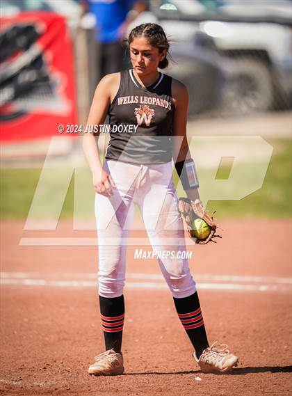 Thumbnail 2 in Carlin vs Wells (NIAA Class 1A Northern Playoff Game 5) photogallery.