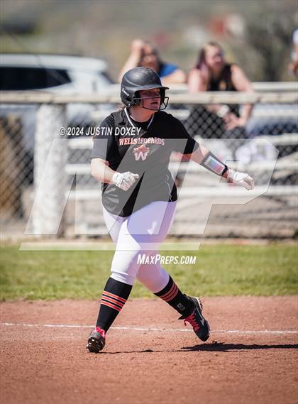 Thumbnail 2 in Carlin vs Wells (NIAA Class 1A Northern Playoff Game 5) photogallery.