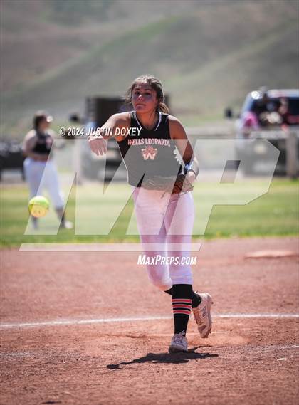 Thumbnail 1 in Carlin vs Wells (NIAA Class 1A Northern Playoff Game 5) photogallery.