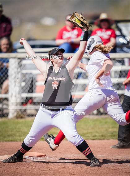 Thumbnail 1 in Carlin vs Wells (NIAA Class 1A Northern Playoff Game 5) photogallery.