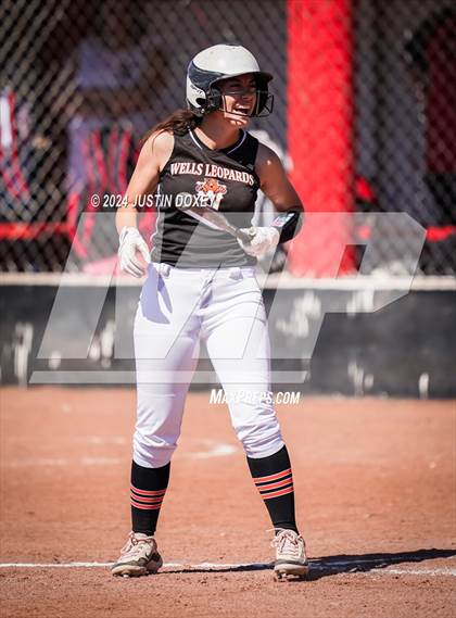 Thumbnail 1 in Carlin vs Wells (NIAA Class 1A Northern Playoff Game 5) photogallery.