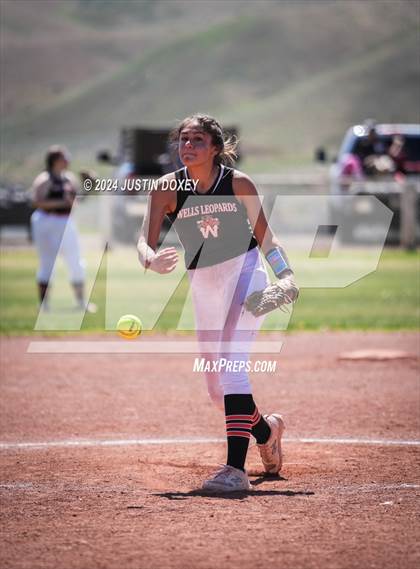 Thumbnail 3 in Carlin vs Wells (NIAA Class 1A Northern Playoff Game 5) photogallery.
