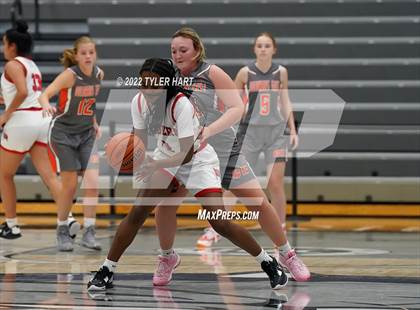 Thumbnail 3 in Columbus East vs. Bolingbrook (Sneakers for Santa Shootout) photogallery.