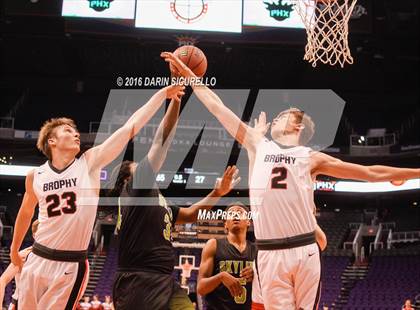 Thumbnail 3 in Skyline vs. Brophy College Prep (Hoopin it up at the Arena) photogallery.