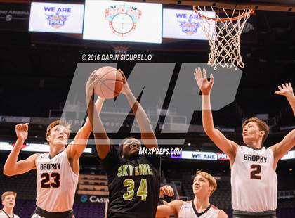 Thumbnail 2 in Skyline vs. Brophy College Prep (Hoopin it up at the Arena) photogallery.
