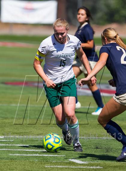 Thumbnail 2 in Liberty Ranch vs. Central Catholic (CIF SJS D5 Final) photogallery.