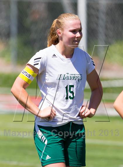 Thumbnail 3 in Liberty Ranch vs. Central Catholic (CIF SJS D5 Final) photogallery.