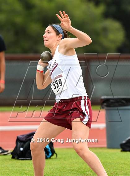 Thumbnail 2 in Stanford Invitational Girls Shot Put photogallery.