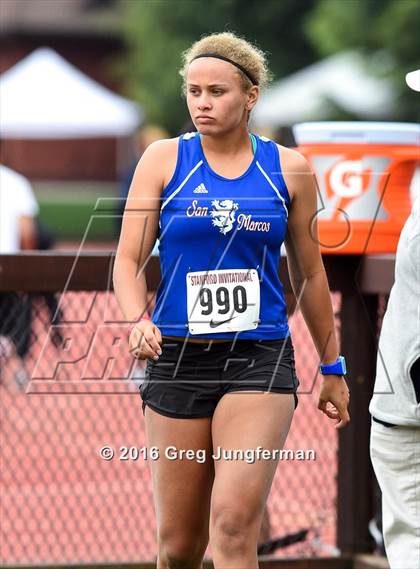 Thumbnail 2 in Stanford Invitational Girls Shot Put photogallery.