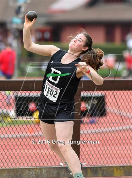 Thumbnail 2 in Stanford Invitational Girls Shot Put photogallery.
