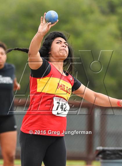 Thumbnail 1 in Stanford Invitational Girls Shot Put photogallery.