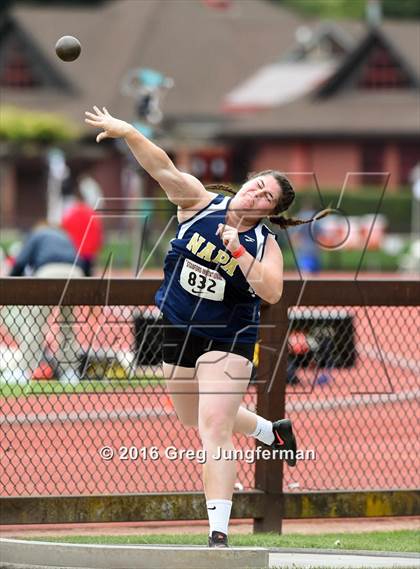Thumbnail 2 in Stanford Invitational Girls Shot Put photogallery.