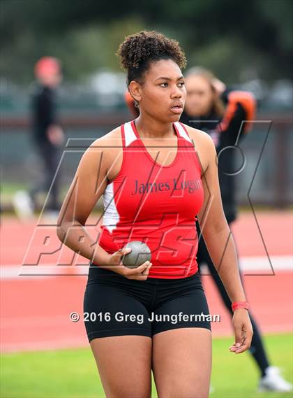 Thumbnail 1 in Stanford Invitational Girls Shot Put photogallery.
