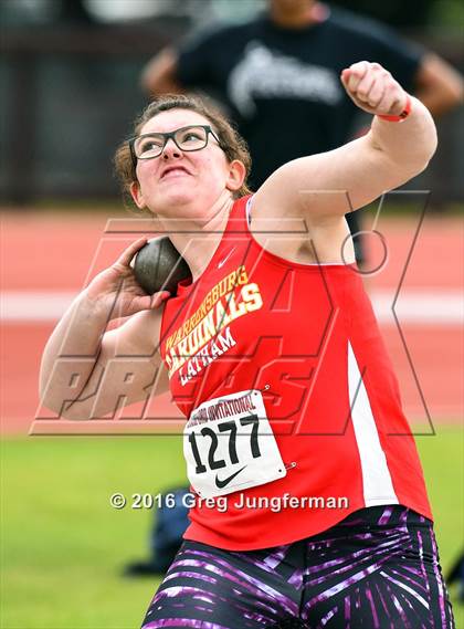Thumbnail 1 in Stanford Invitational Girls Shot Put photogallery.