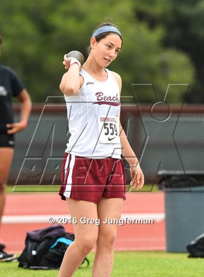 Thumbnail 1 in Stanford Invitational Girls Shot Put photogallery.