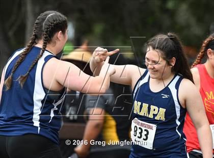 Thumbnail 1 in Stanford Invitational Girls Shot Put photogallery.