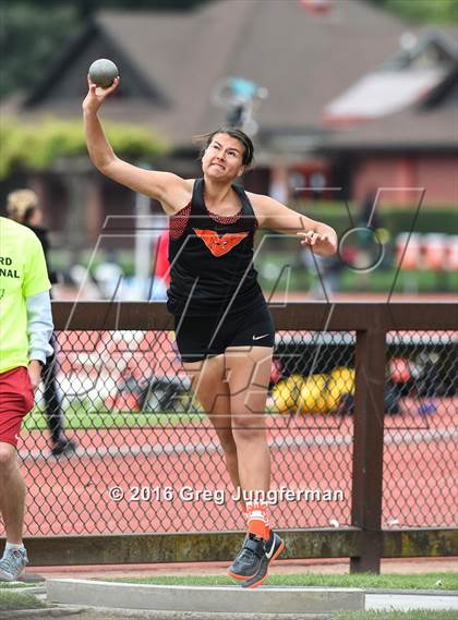 Thumbnail 1 in Stanford Invitational Girls Shot Put photogallery.