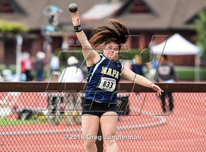 Thumbnail 2 in Stanford Invitational Girls Shot Put photogallery.