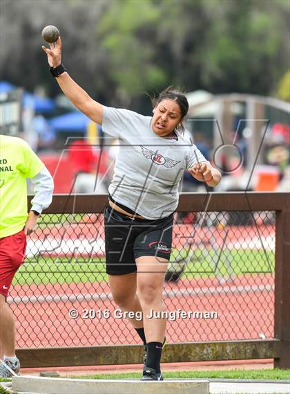 Thumbnail 1 in Stanford Invitational Girls Shot Put photogallery.