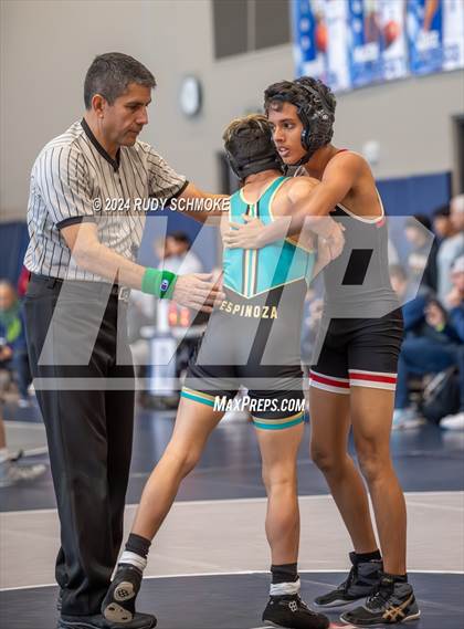 Thumbnail 3 in CIF SDS Boys Varsity Wrestling (Championship Round 1-2) photogallery.