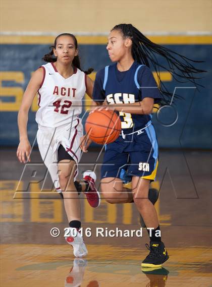 Thumbnail 2 in Springside Chestnut Hill Academy vs Atlantic County Institute of Tech (97.3 ESPN Shootout) photogallery.
