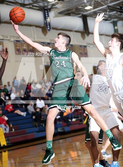 Thumbnail 3 in Lincoln Southwest vs. North Star (HAC Tournament) photogallery.