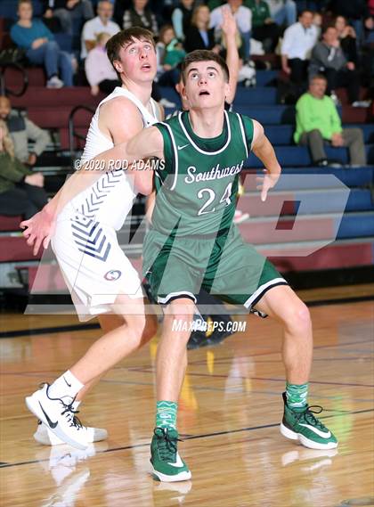 Thumbnail 2 in Lincoln Southwest vs. North Star (HAC Tournament) photogallery.