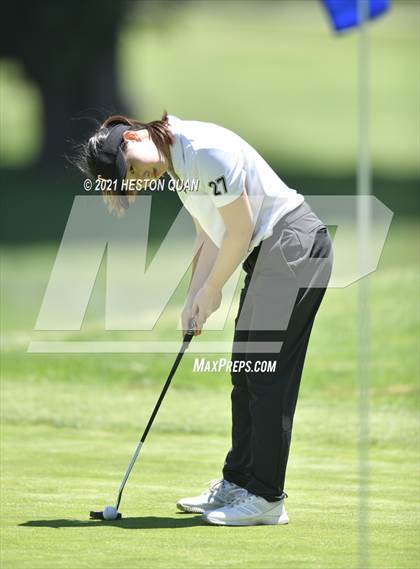 Thumbnail 3 in CIF-SS Girls D1 Team Golf Finals 1/2 photogallery.