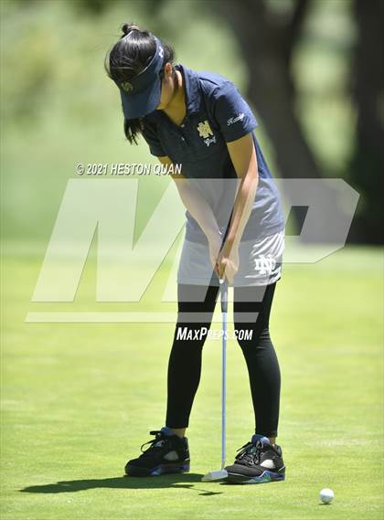Thumbnail 3 in CIF-SS Girls D1 Team Golf Finals 1/2 photogallery.