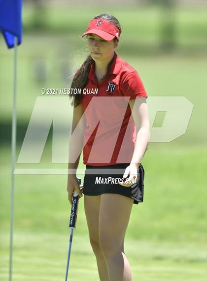 Thumbnail 3 in CIF-SS Girls D1 Team Golf Finals 1/2 photogallery.