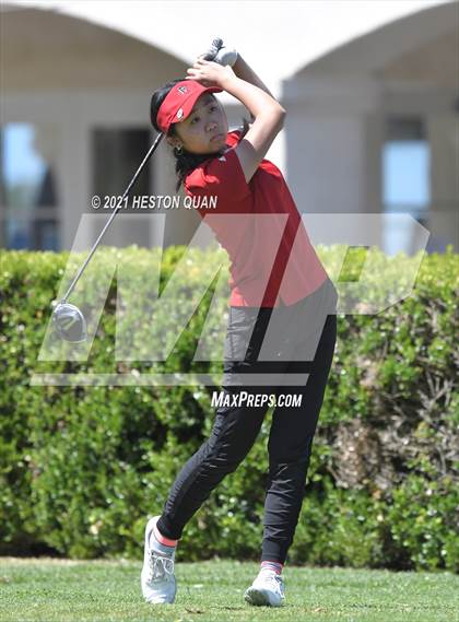 Thumbnail 2 in CIF-SS Girls D1 Team Golf Finals 1/2 photogallery.