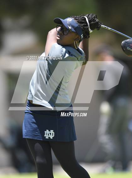 Thumbnail 2 in CIF-SS Girls D1 Team Golf Finals 1/2 photogallery.