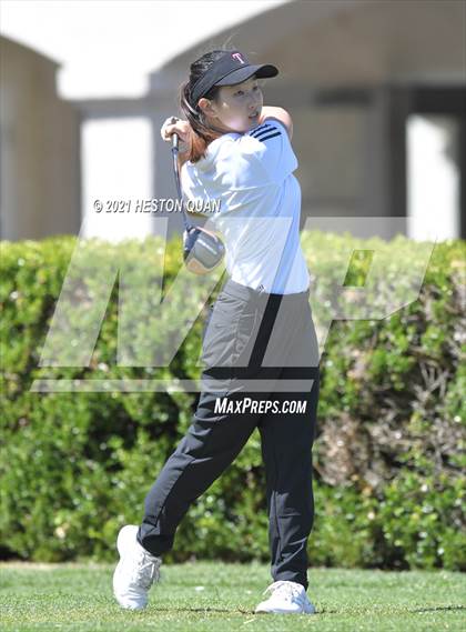 Thumbnail 3 in CIF-SS Girls D1 Team Golf Finals 1/2 photogallery.