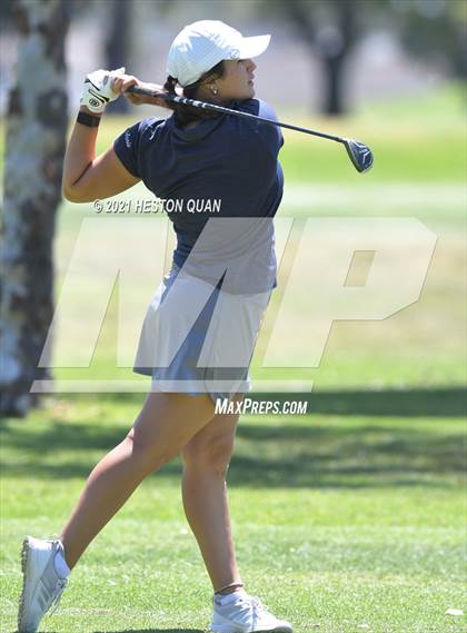 Thumbnail 2 in CIF-SS Girls D1 Team Golf Finals 1/2 photogallery.