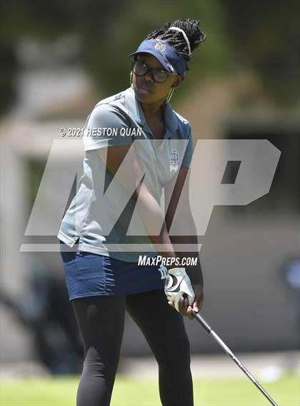 Thumbnail 3 in CIF-SS Girls D1 Team Golf Finals 1/2 photogallery.
