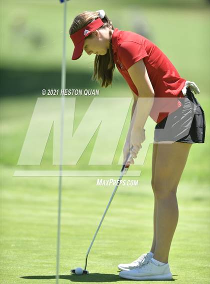 Thumbnail 3 in CIF-SS Girls D1 Team Golf Finals 1/2 photogallery.