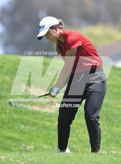 Thumbnail 3 in CIF-SS Girls D1 Team Golf Finals 1/2 photogallery.