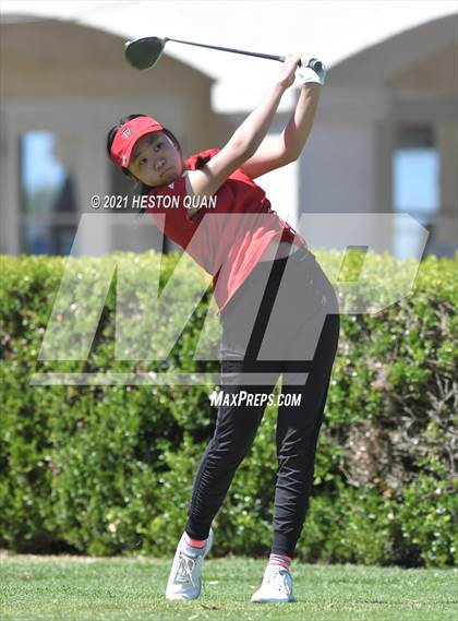 Thumbnail 2 in CIF-SS Girls D1 Team Golf Finals 1/2 photogallery.