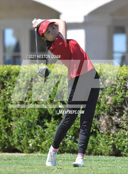 Thumbnail 3 in CIF-SS Girls D1 Team Golf Finals 1/2 photogallery.