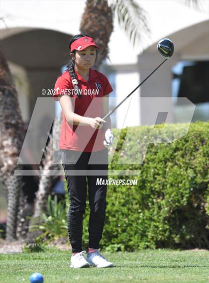 Thumbnail 3 in CIF-SS Girls D1 Team Golf Finals 1/2 photogallery.