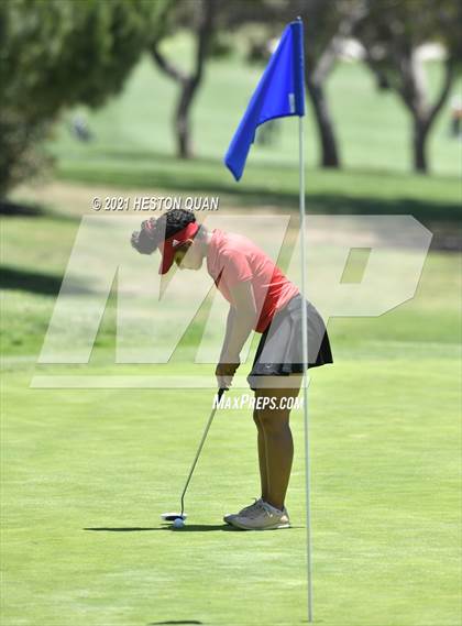 Thumbnail 3 in CIF-SS Girls D1 Team Golf Finals 1/2 photogallery.