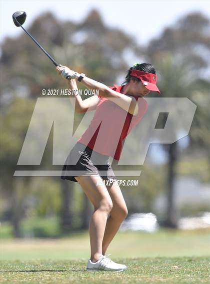 Thumbnail 3 in CIF-SS Girls D1 Team Golf Finals 1/2 photogallery.