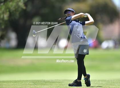 Thumbnail 3 in CIF-SS Girls D1 Team Golf Finals 1/2 photogallery.