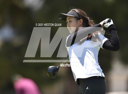 Thumbnail 3 in CIF-SS Girls D1 Team Golf Finals 1/2 photogallery.