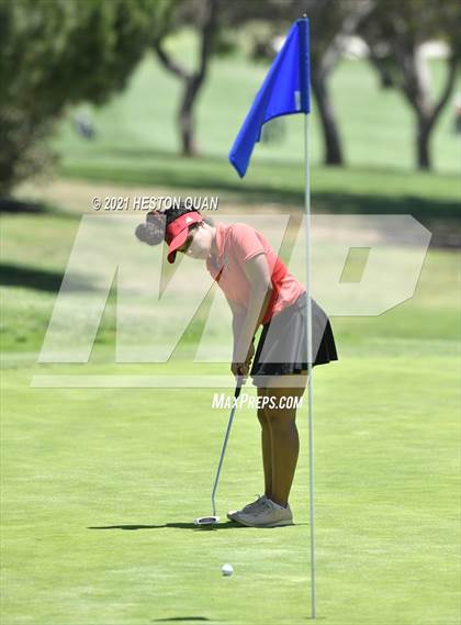 Thumbnail 3 in CIF-SS Girls D1 Team Golf Finals 1/2 photogallery.