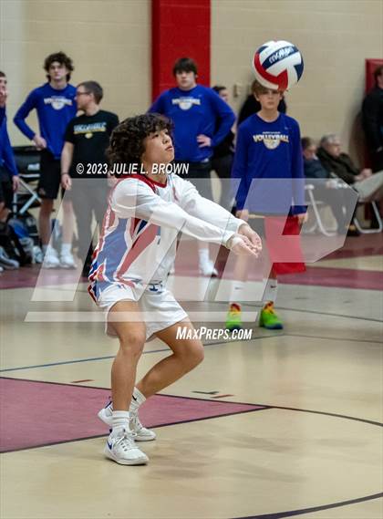 Thumbnail 1 in Roncalli vs Westfield (Fishers March Madness Tourney Rd 1) photogallery.
